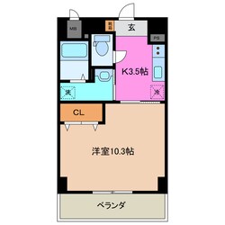 近鉄四日市駅 徒歩3分 2階の物件間取画像